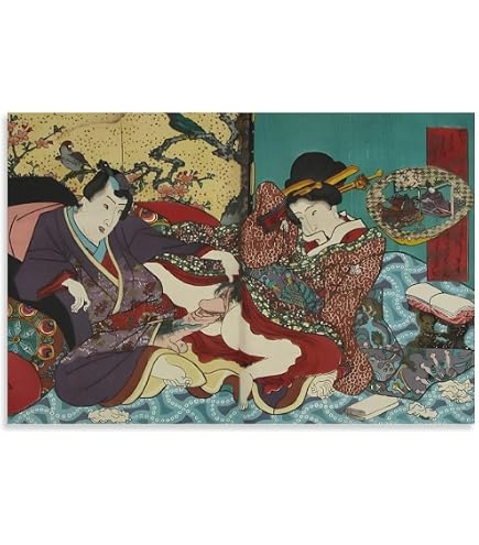 Amazon.co.jp: 色紙絵 美人画【喜多川歌麿】芸奴 浮世絵 k3-036 歌麿